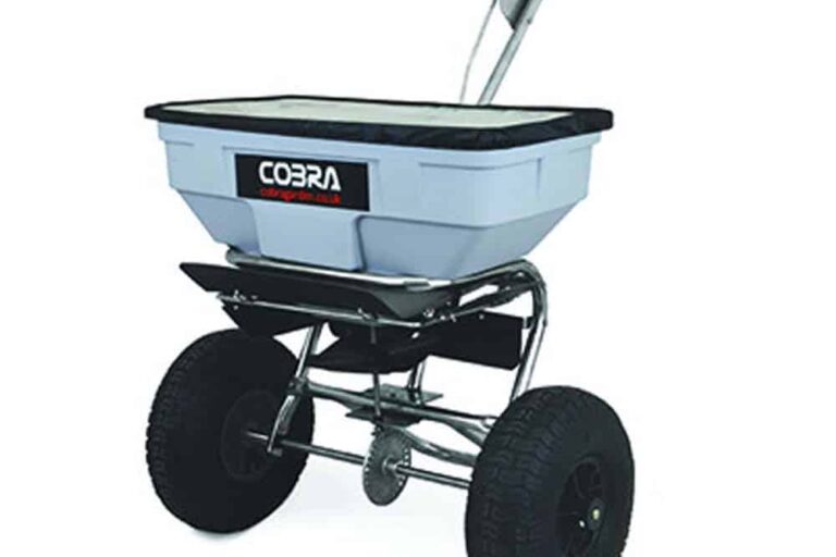 Cobra HS60S 125lb Stainless Steel Walk Behind Spreader