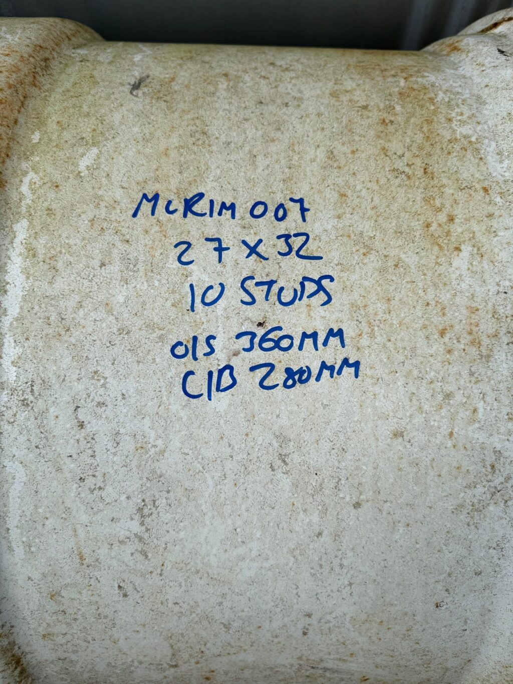 27X32 Used White Rims - Image 2