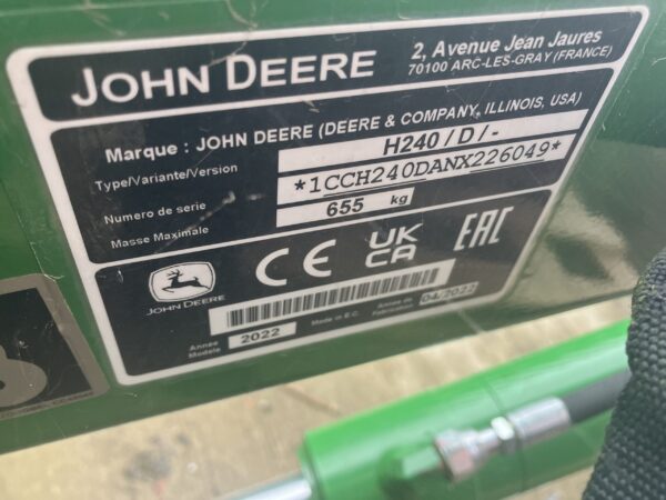 John Deere H240 Loader Boom - Image 5
