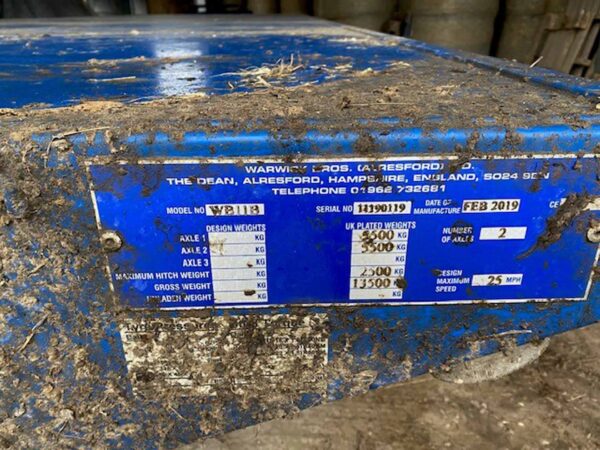 Warwick WB11B 11T Bale Trailer - Image 14