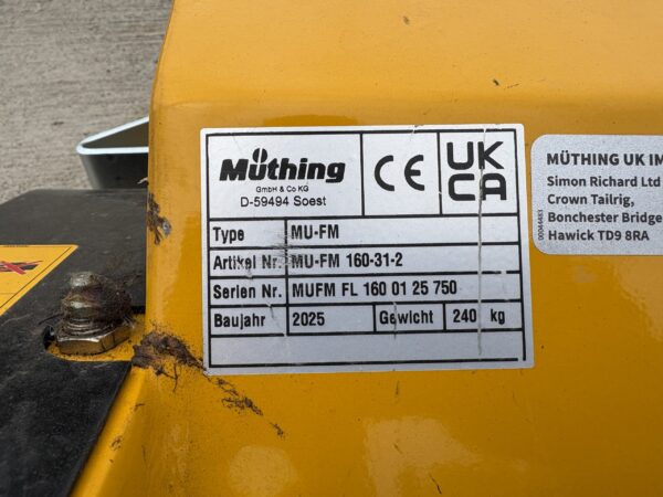 Muthing MU-FM160 JD Outfront Flail Mower - Image 4
