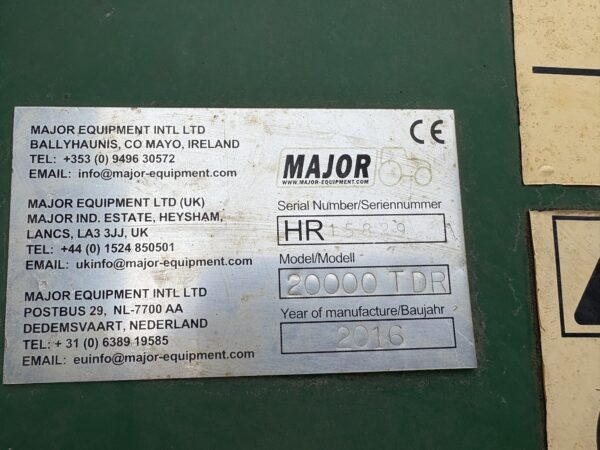 Major TDR20000 6.1m Winged Roller Mower - Image 6