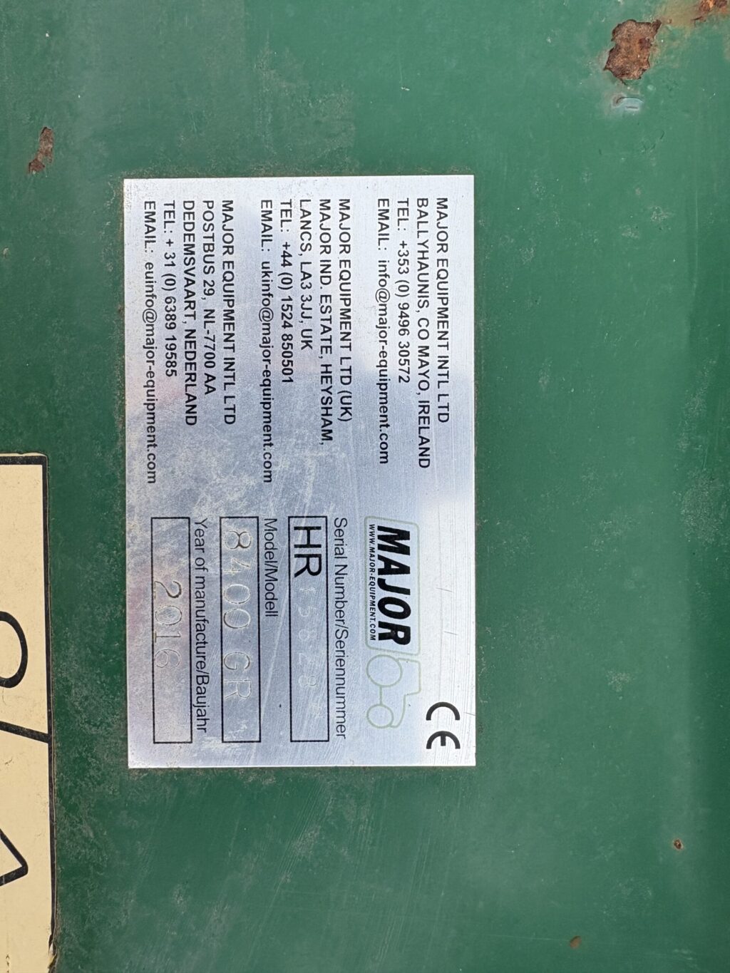 Major TDR20000 6.1m Winged Roller Mower - Image 7