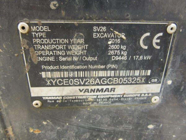 YANMAR SV26 - Image 15