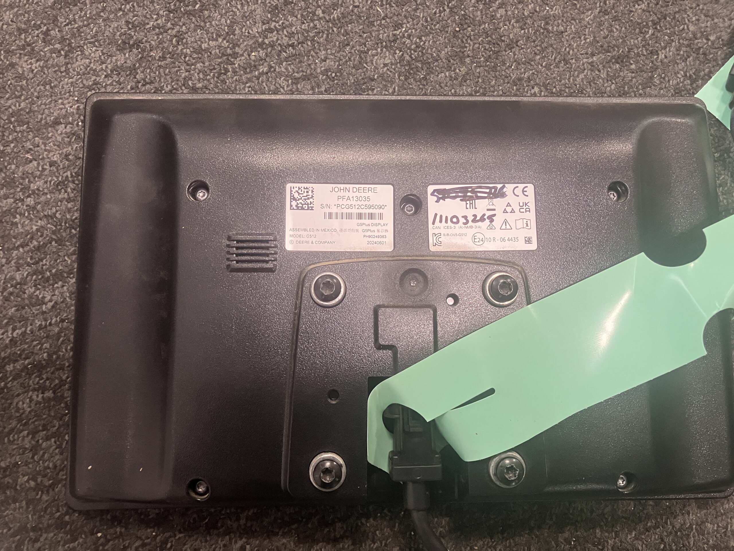 John Deere G5 Extended Monitor