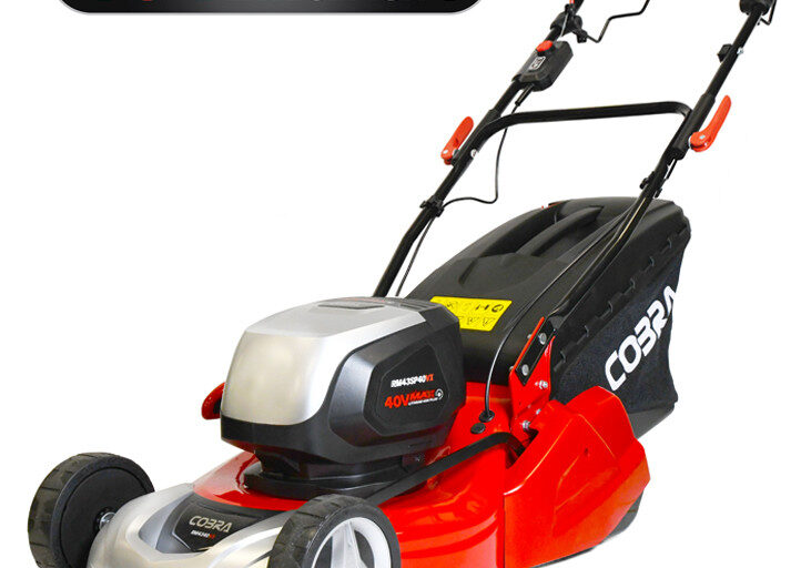 Cobra RM43SP40VX 17" 40V Max+ Cordless Lawnmower with Rear Roller