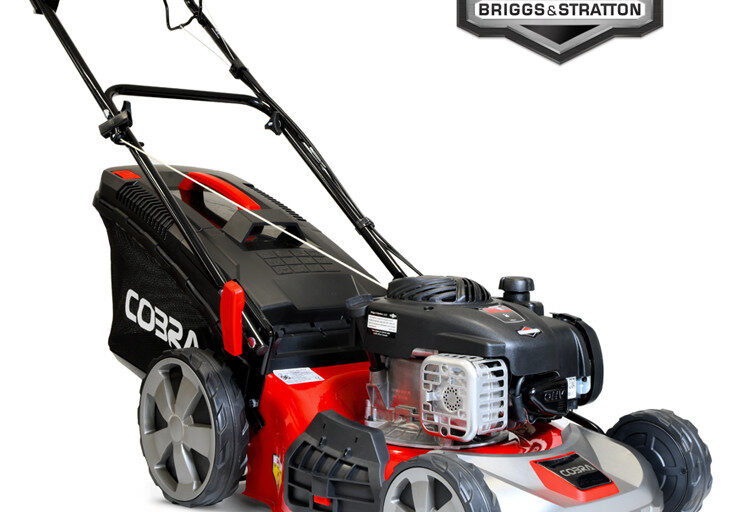 Cobra 18” Self Propelled Lawnmower Powered by B&S 3-in-1 Collection System