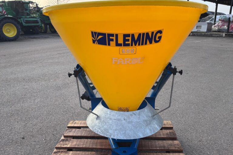 Fleming FS500P fertiliser spreader Salt set-up