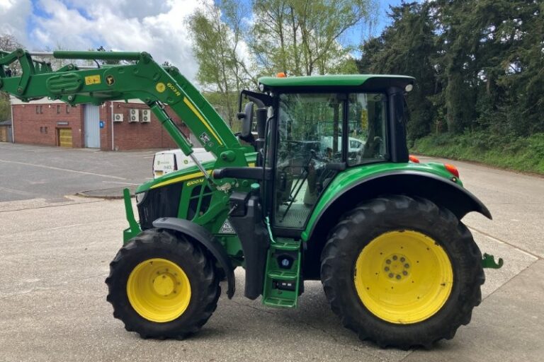 John Deere 6100M + 603R